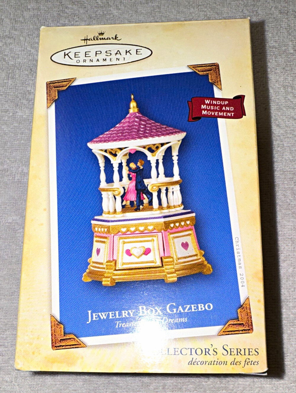 Hallmark Keepsake Gazebo Wind-Up Music & Movement Jewelry Box Ornament 2004